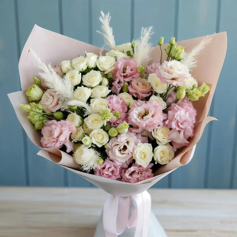 Букет цветов из: Альстромерии и Розы в Некрасовское