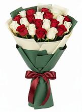 Букет Микс из красных и белых роз #REPLACE_PRED# Некрасовское