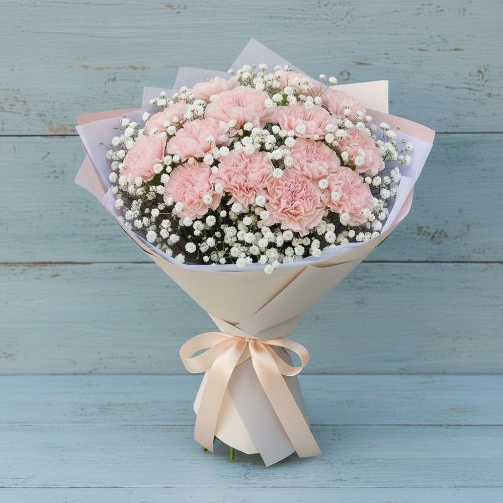 Букет цветов из: Гвоздики в Некрасовское