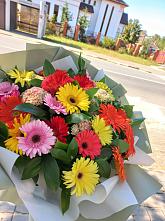 Букет цветов из:  Герберы #REPLACE_PRED# Некрасовское