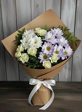 Букет цветов из:  Хризантемы и Розы в Некрасовское