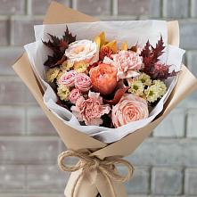 Букет цветов из:  Гвоздики, Хризантемы и Розы в Некрасовское