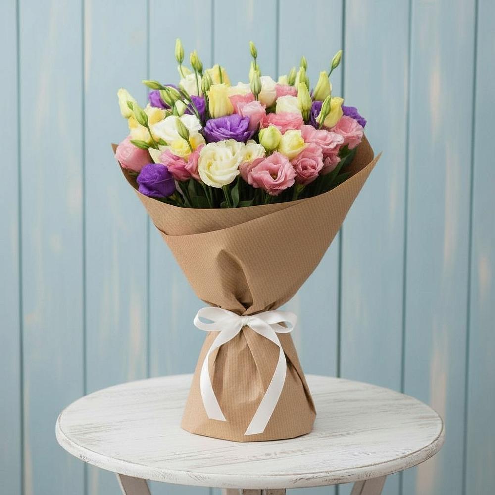 Букет цветов из: Лизиантусы в Некрасовское