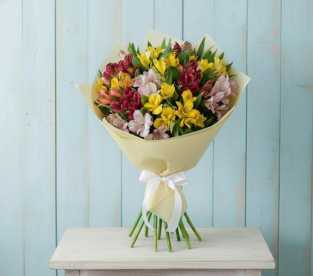 Букет цветов из: Альстромерии в Некрасовское