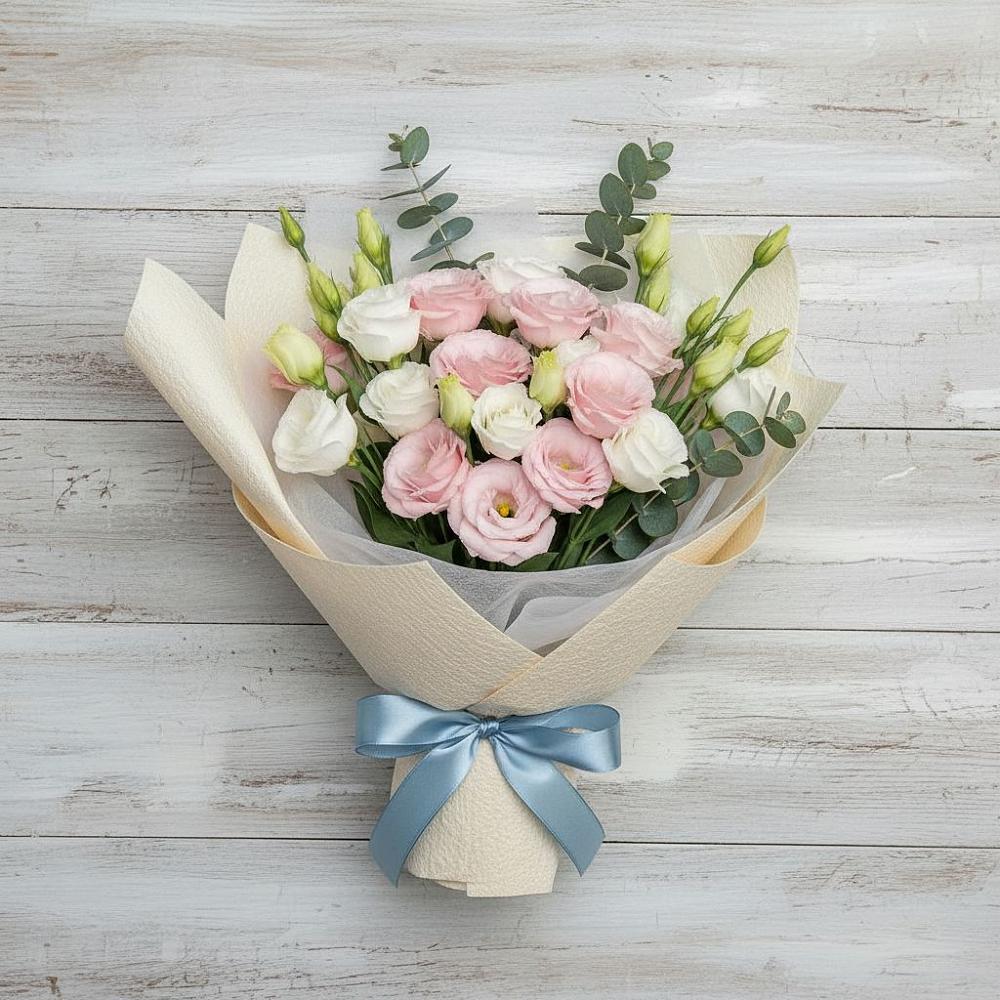 Букет цветов из: Лизиантусы в Некрасовское